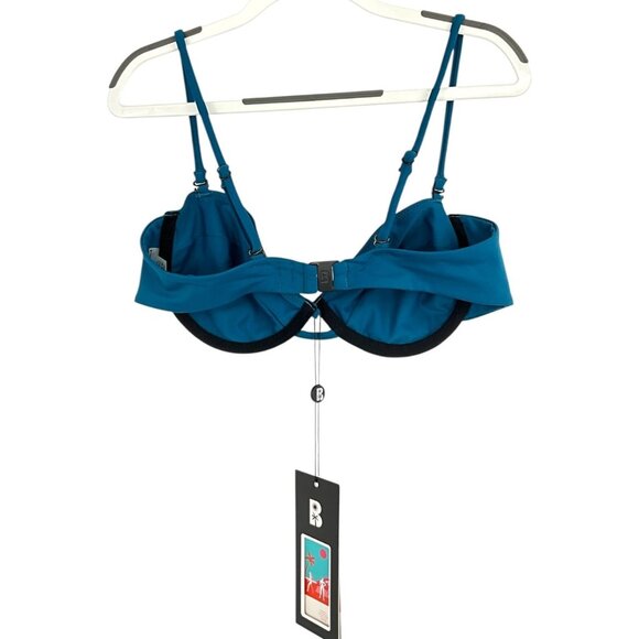 NWT Blackbough Juliette Teal Bikini Top Size Medium M Adjustable Straps Wired - Picture 4 of 6